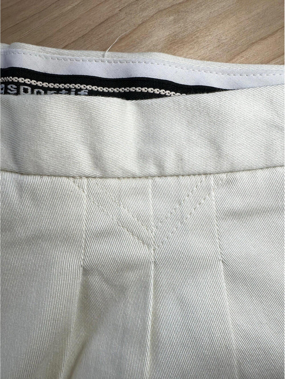 vintage 80's Le Coq Sportif deadstock with tags Tennis Shorts white Pleated rad - Picture 7 of 9